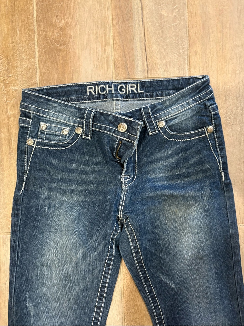Rich Girl High-Rise Women's Dark Blue Stretch Jeans